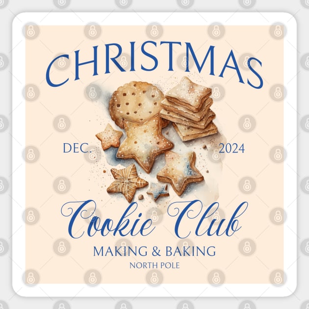 Christmas Cookie Club Family Christmas Baking Xmas Cookies Sticker by Yesteeyear